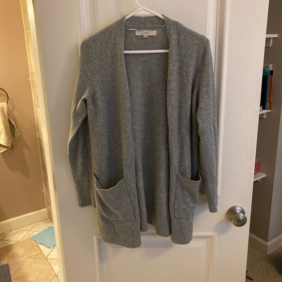 Loft gray cardigan sweater - Picture 1 of 5